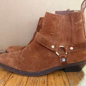 Madewell Brown Suede Ankle Boots